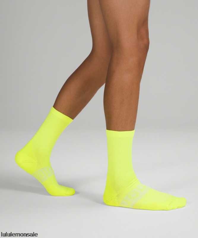 Lululemon Deutschland DELULU886 | Lululemon Deutschland Highlight Gelbe Power Stride Crew Socke